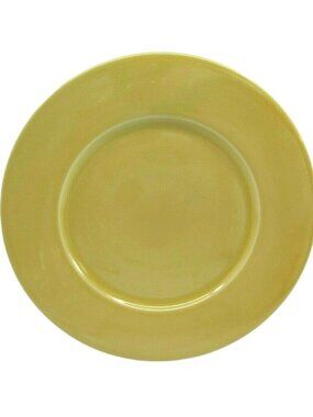 Jars France Basique Yellow Crackle Dinner Plate 12 1/2 Charger 32551
